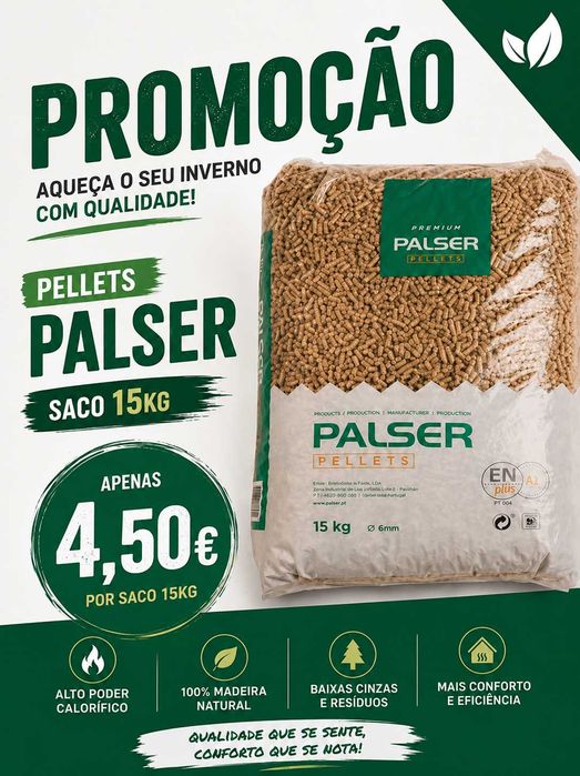 Saco 15kg Pellets Palser