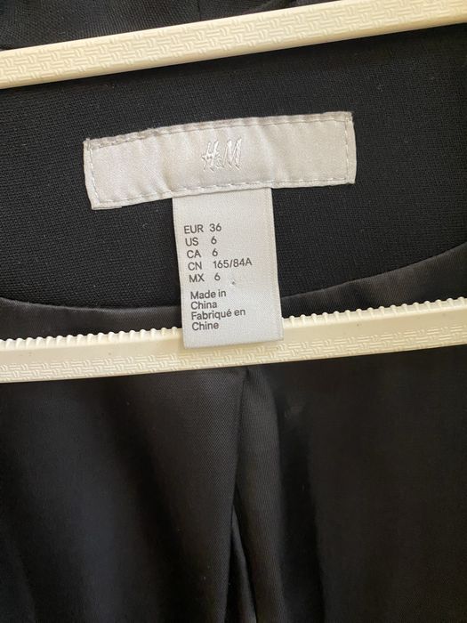 Чорний піджак H&M 36 розмір