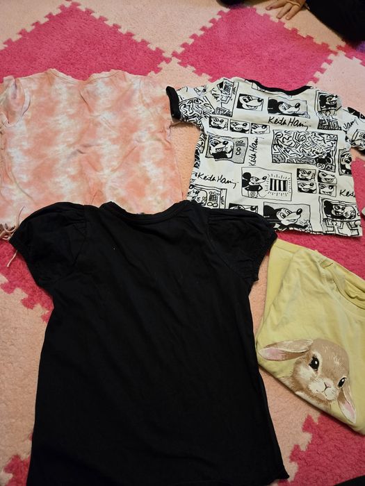 Bluzki krótkie rekaw cool club ,h&m 122r