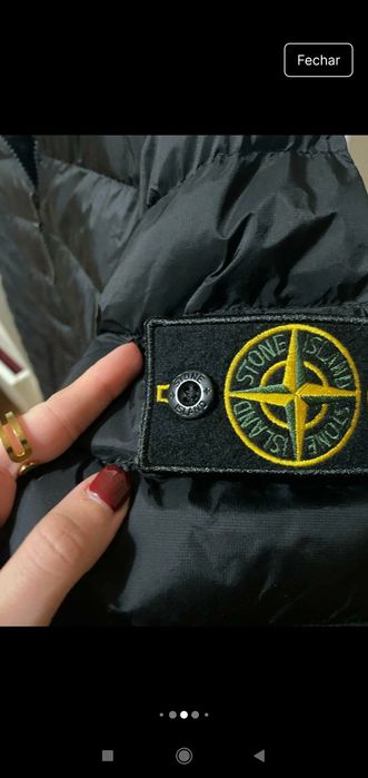 Casaco/blusão acolchoado preto Stone Island