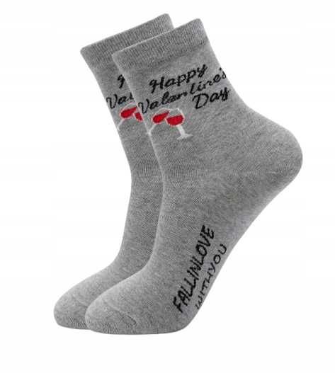 Skarpety Damskie Wzory Śmieszne Bawełniane na prezent 35-38