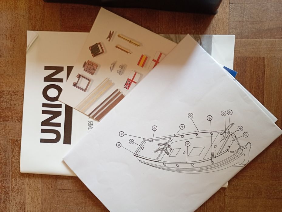 Kit de Madeira Constructo Bergantin Union Caravela
