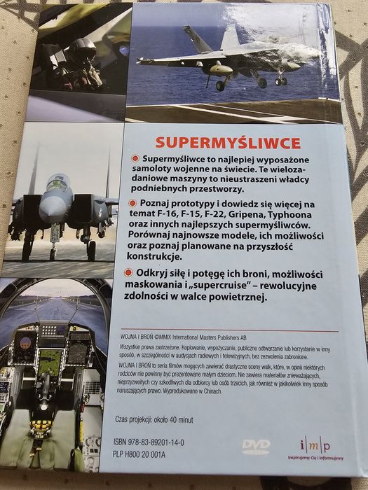 DVD  Supermyśliwce Wojna i broń