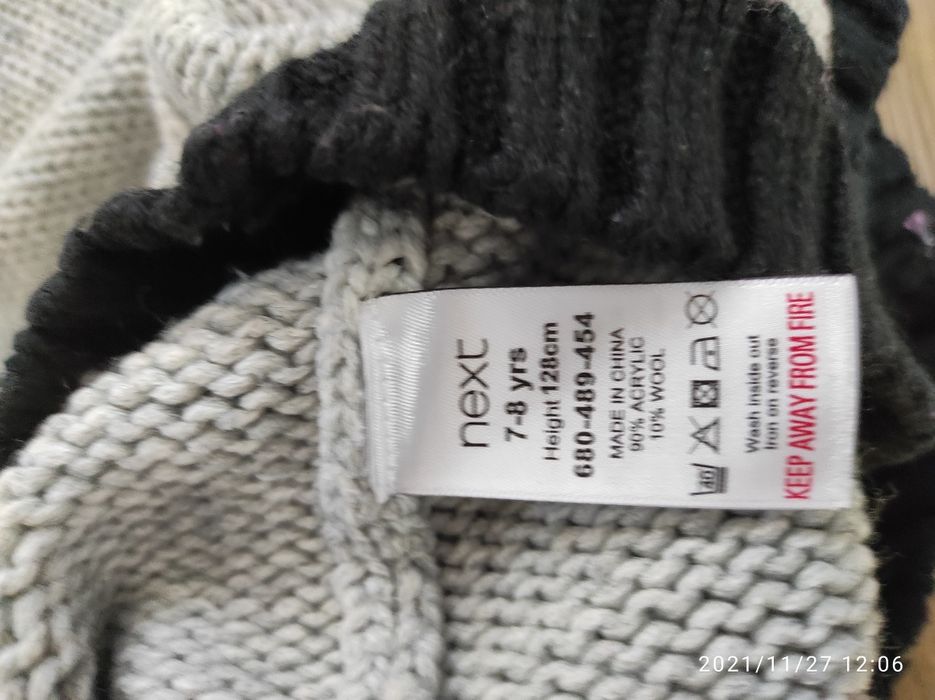 Sweter tunika Next 128