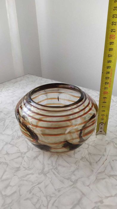 Цукерниця скляна з товстого скла