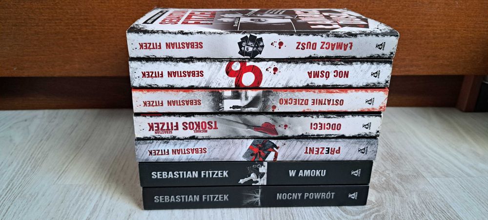 7x Fitzek Noc ósma + Ostatnie dziecko + Łamacz dusz Prezent + W amoku