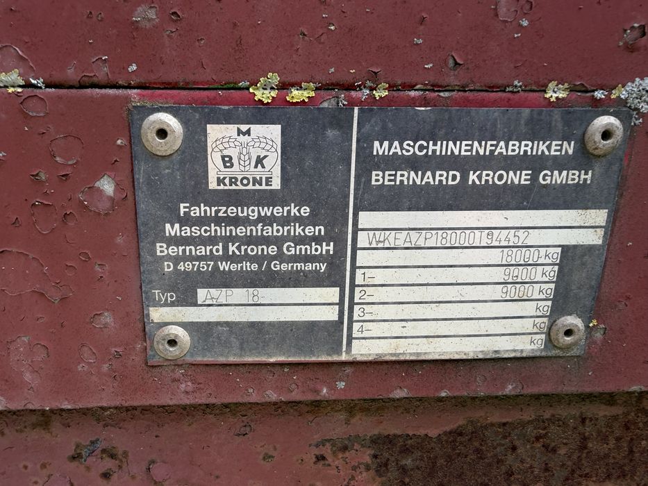 Przyczepa KRONE AZP-18