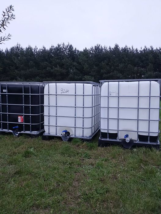 Zbiorniki Mauzer 1000L czyste czarne/białe