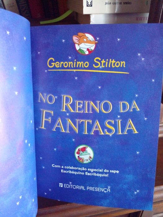 Livro de aventuras entitulado No Reino da FANTASIA