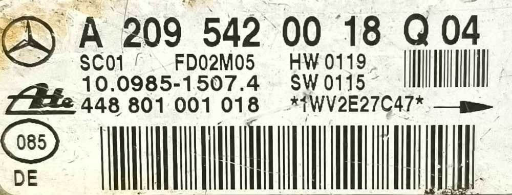Módulo Eletrónico A2095420018 - MERCEDES-BENZ C-CLASS