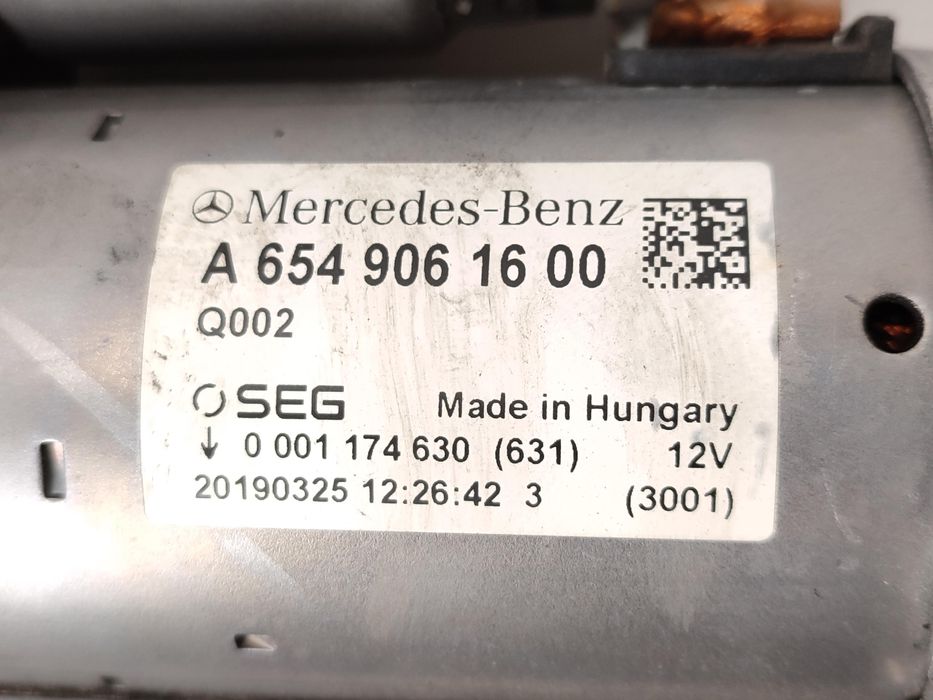 Rozrusznik mercedes w213 w205 2016– om654 20 Cdi