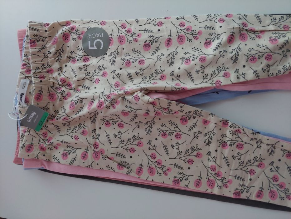Legginsy 5 sztuk Sinsay 6-7l nowe 116-122cm