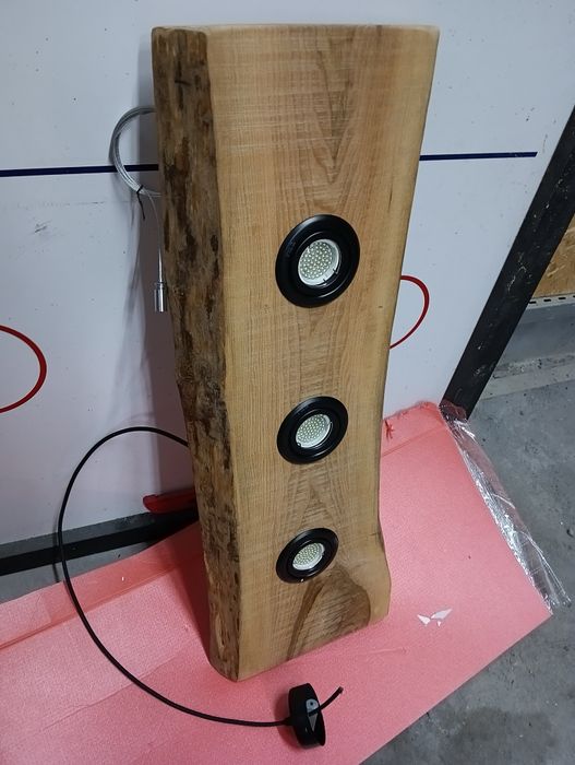 Lampa drewniana loftowa loft