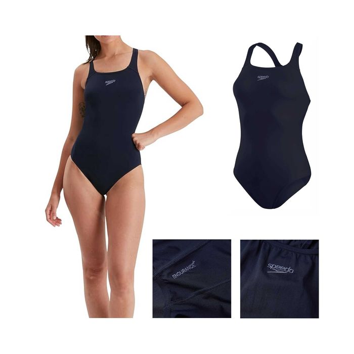 Strój Kąpielowy SPEEDO Eco END+ Medalist Jednoczęściowy Granatowy 44