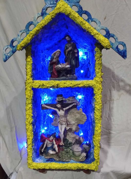 Presépio raro, e como é de 1º andar