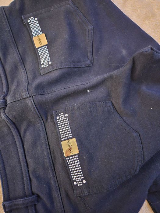 Czarne spodnie jeggins