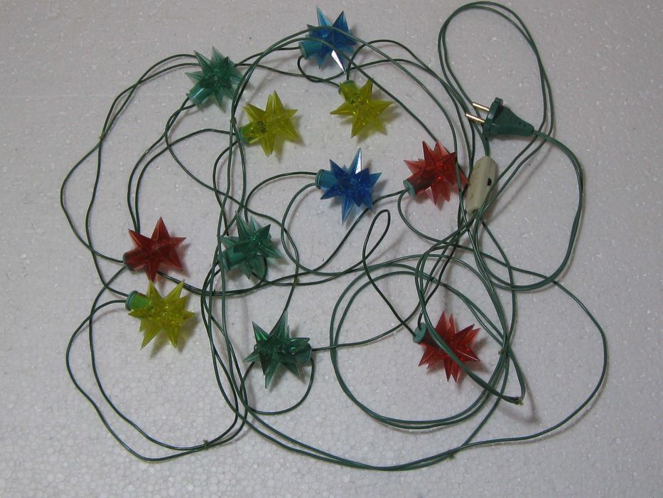 гирлянда новогодняя на ёлку времён СССР