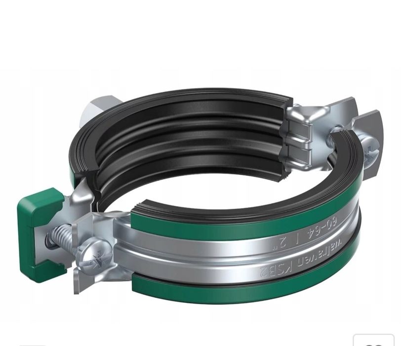 23 szt Obejmy z gumą do rur wellrawen  133/140