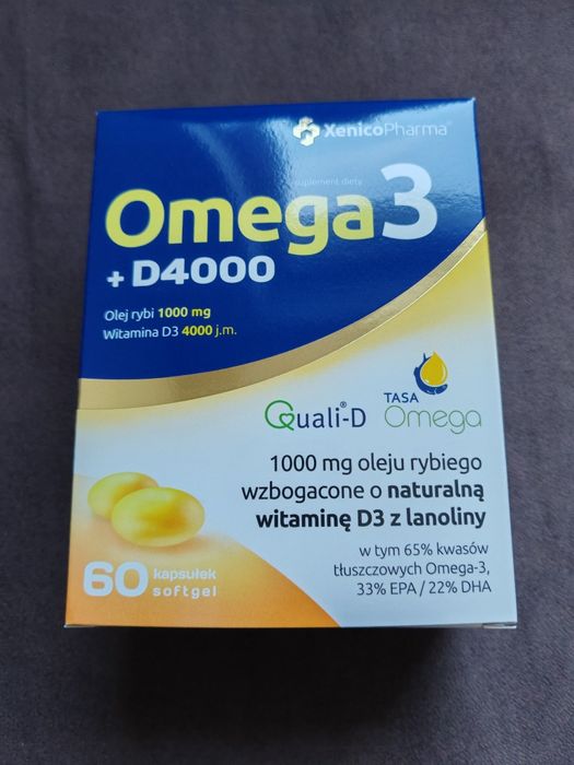 XeniVIT Omega3 D4000, 60 kaps.- 2 opakowania