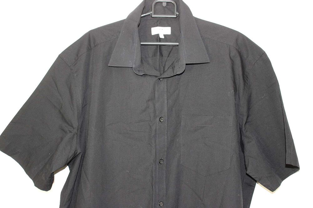 Taylor&Wright koszula męska czarna krótki rękaw XL koł 44-45 cm aa3