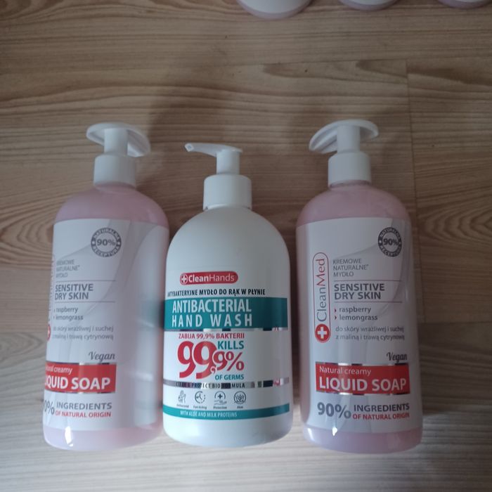 Mydło CLEANMED z maliną i trawą cytrynową/ antybakteryjne 500ml
