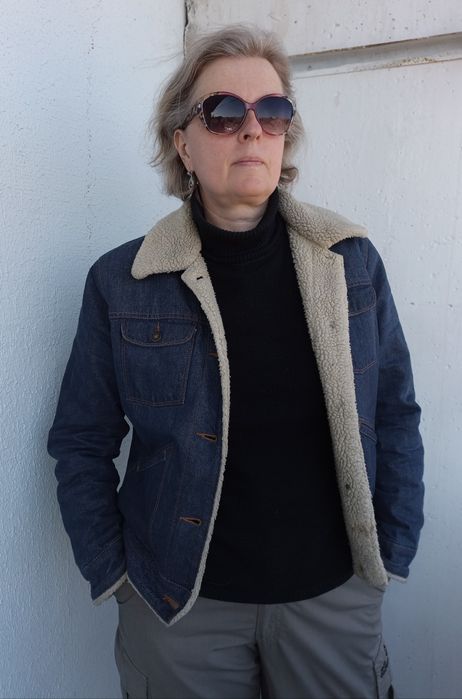 Куртка джинсова утеплена Gap, XL, демісезонна, куртка Шерпа