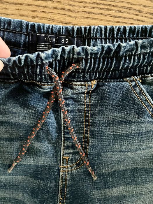 Next jeansy 134 joggery bdb miękki jeans bdb