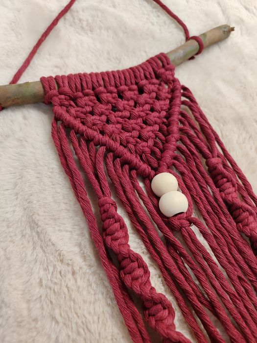 Painel decorativo macramé