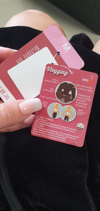 Wyszczuplajace spodnie aksamitne MAGIC nowe M