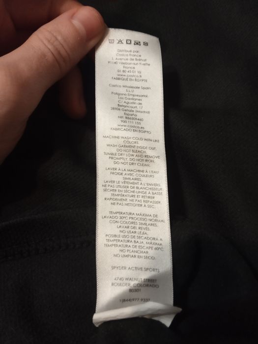 Фліска Spyder 1/2 Zip L (унісекс/mid-layer), чорний.