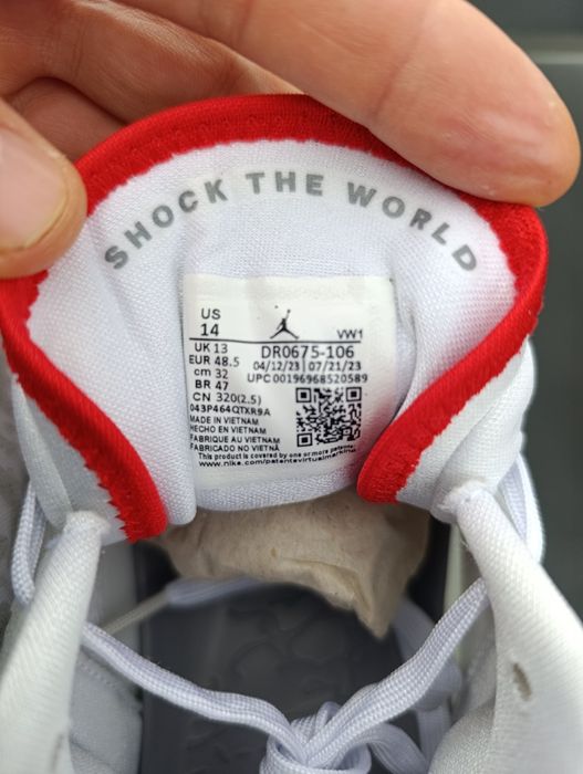 Air Jordan Zion 3 White original p. 48,5(32) нові