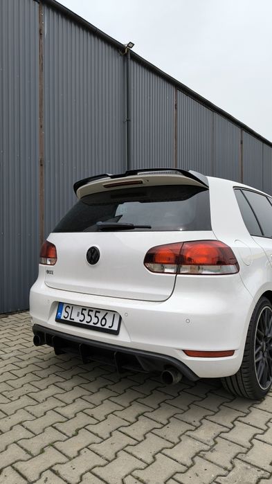 GOLF 6 Lotka Dokładka Spoiler R/GTI/GTD Czarny Połysk