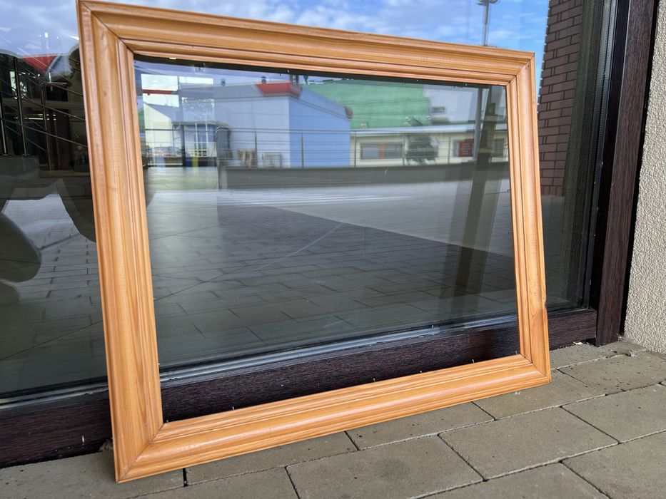 Okazja! Duża drewniana rama do oprawy prac obrazów