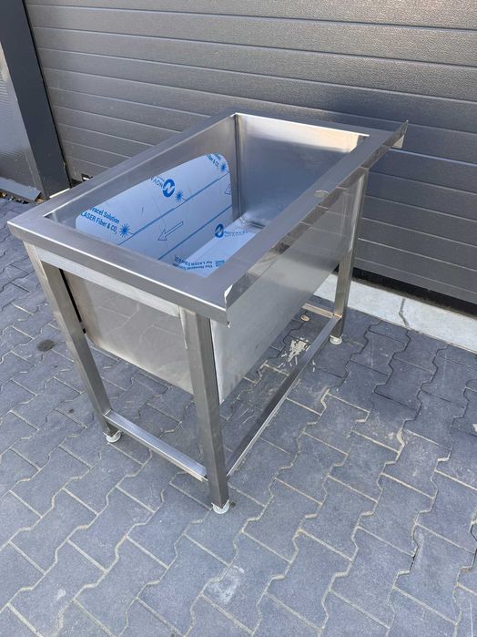 Meble gastronomiczne Basen gastronomiczny nierdzewny inox  1000x600x850 gł. 300 bez półki kuchnia restauracja stal nierdzewna ASIS