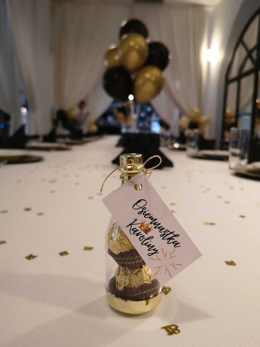 Podziękowanie dla gości Ferrero Rocher Haribo z winietką