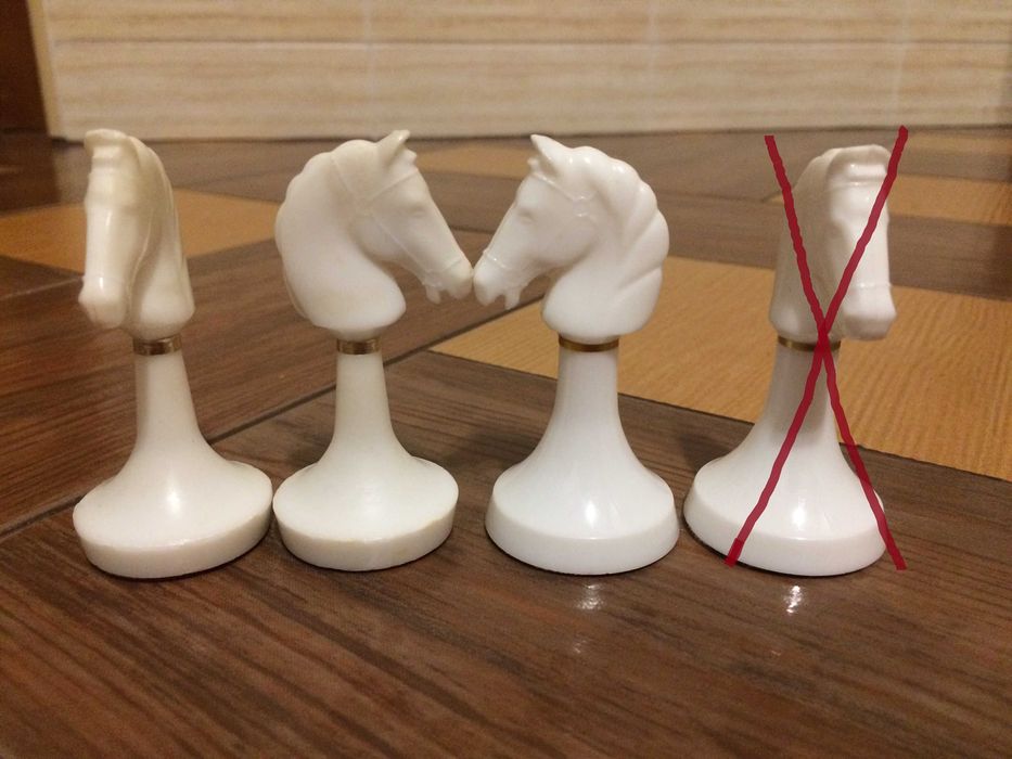 Шахові фігури (карболит) поштучно, олімпійські шахи 1980 р. Б/У.