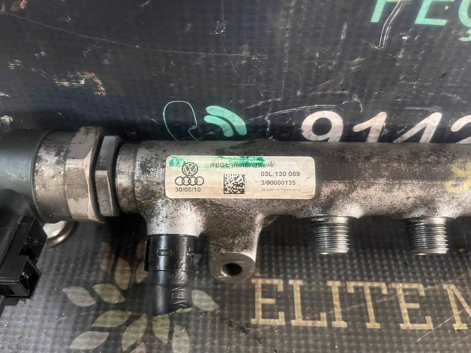 Régua de injeção usada VW GOLF VI 2.0 TDI 03L130089 SEAT AUDI