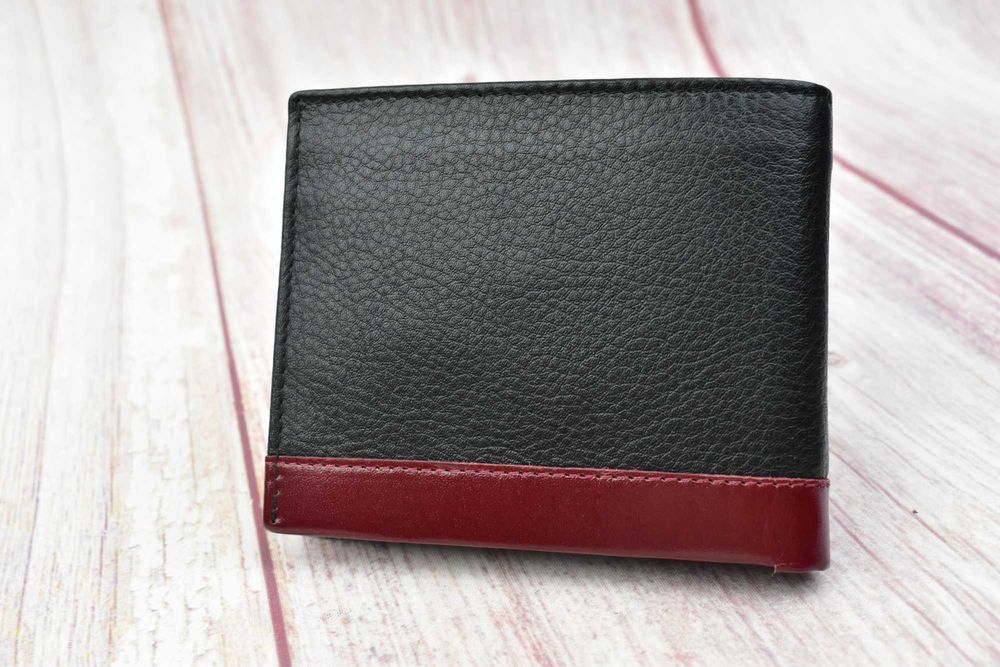 Portfel męski skórzany Pierre Cardin Nero Rosso