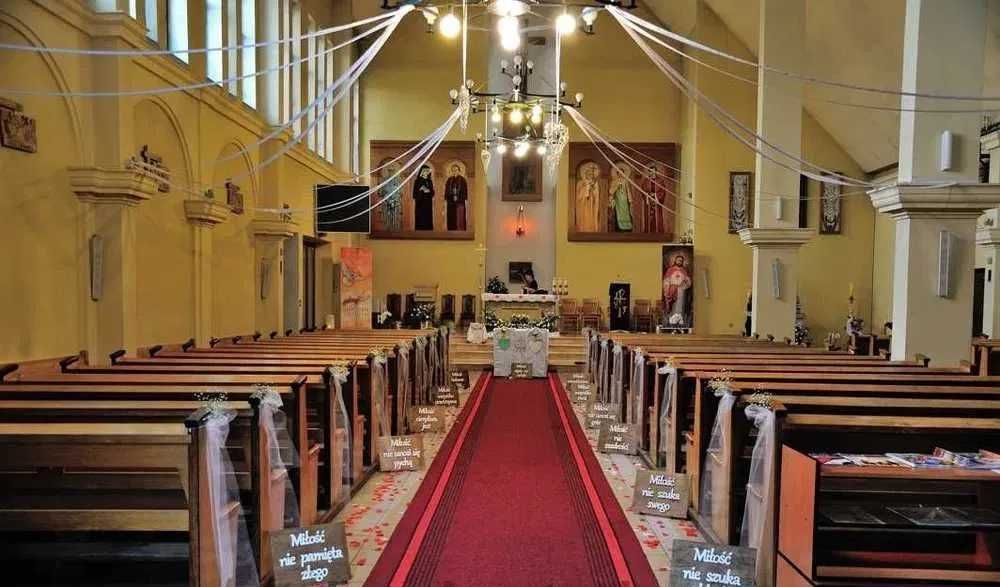 Tabliczki Hymn Miłości na Wesele jak Suknia Ślubna Kwiaty Dekoracje