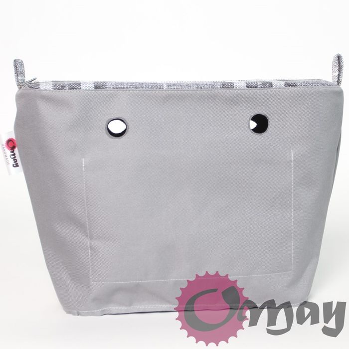 organizer OBAG STANDARD +OPASKA krata struktura czarno-szara OMAY