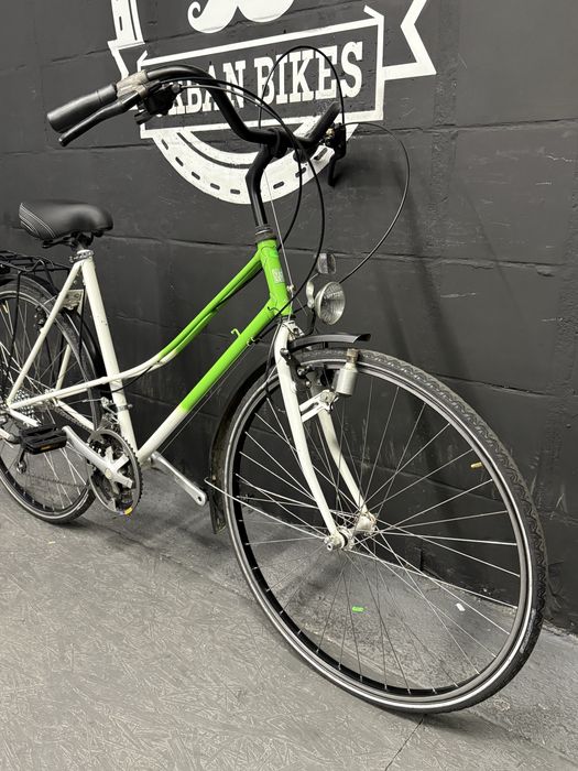 Rower miejski dwururka LEKKI Retro 21 biegów Damski 53 cm Urban Bikes