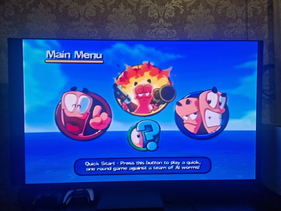 Sony PlayStation 2 Slim (SCPH-90004) + 2 джойстики + 5 ігор