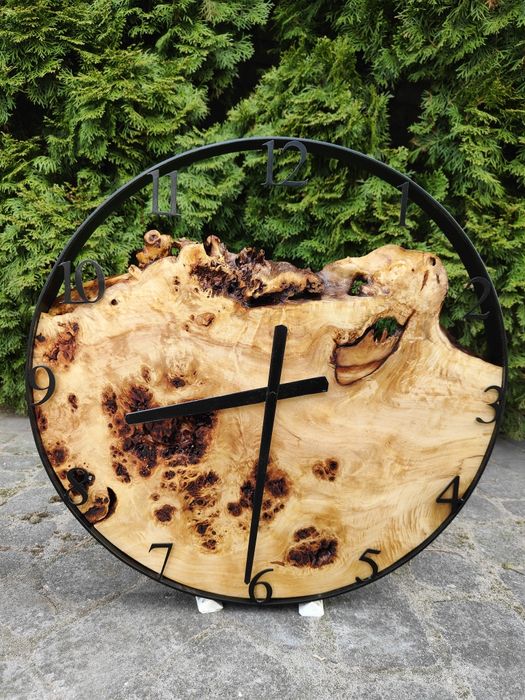 50 cm zegar topola rękodzieło