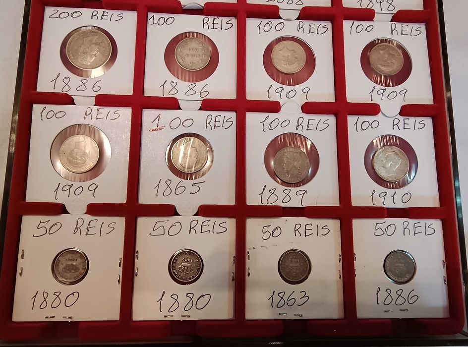 Moedas Reis Prata