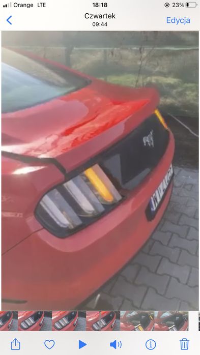 Siłowniki do automatycznego otwierania bagaznika Ford Mustang