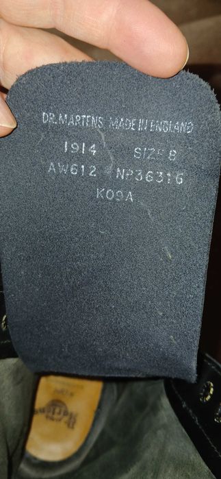 Dr Martens 1914, made in england, rozmiar 8
