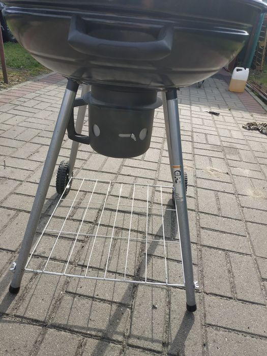Duży Grill okrągły węglowy nowe sztućce i brykiet gratis!