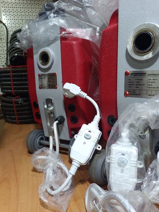 Машина для прочистки канализации Rothenber, прочистка труб, трос.