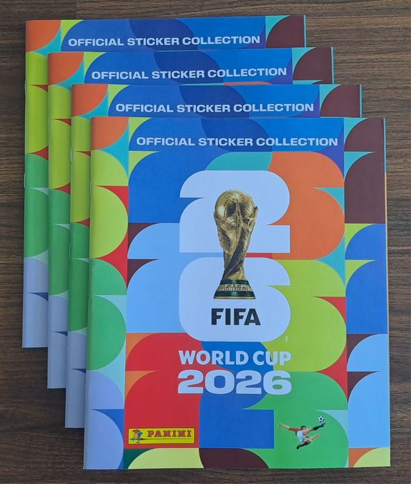 Caderneta oficial cromos coleção Panini Fifa World Cup 2026