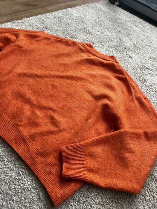 Pomarańczowy sweter H&M M